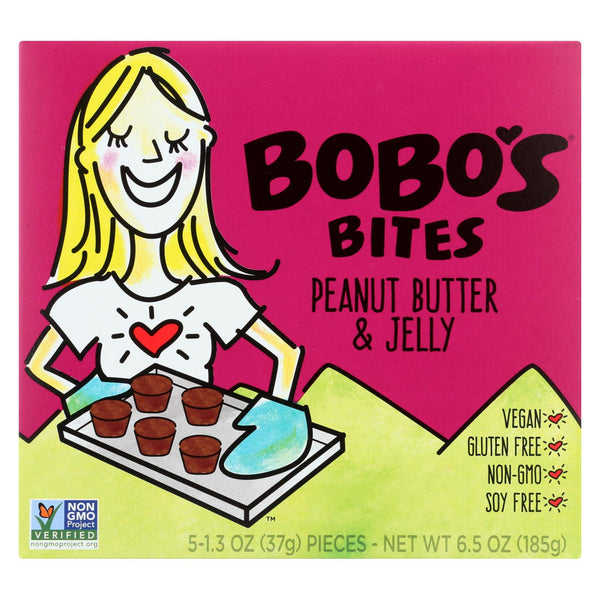 Bobo's Oat Bars - Peanut Butter and Jelly - Gluten Free - Case of 6 - 1.3 Ounce.