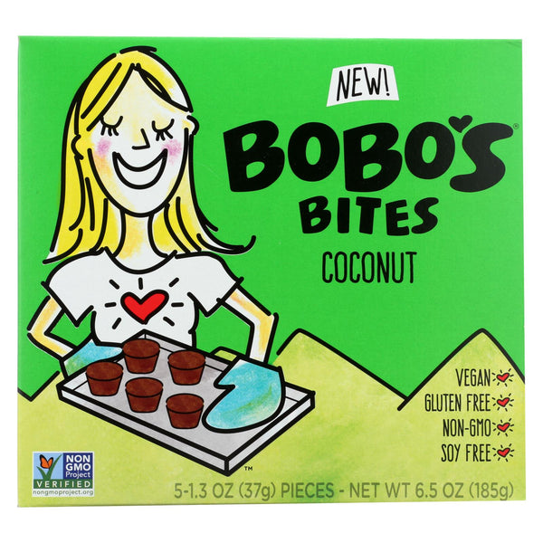 Bobo's Oat Bars - Oat Bites Coconut - Case of 6-5/1.3 Ounce