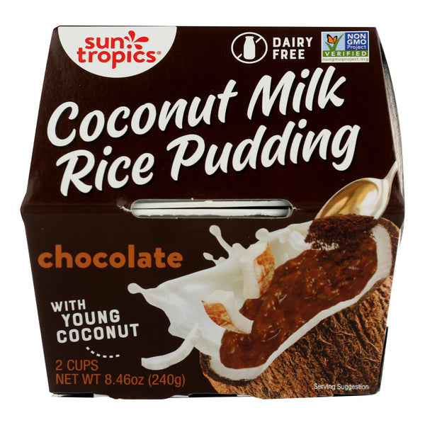 Sun Tropics Classic Cocoa Coconut Rice Pudding  - Case of 6 - 8.46 Ounce