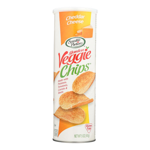 Sensible Portions, Garden Veggie Chips, Cheddar Cheese - Case of 12 - 5 Ounce