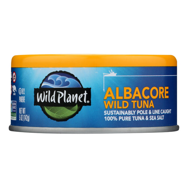 Wild Planet Albacore Tuna - Low Mercury - Case of 12 - 5 Ounce.