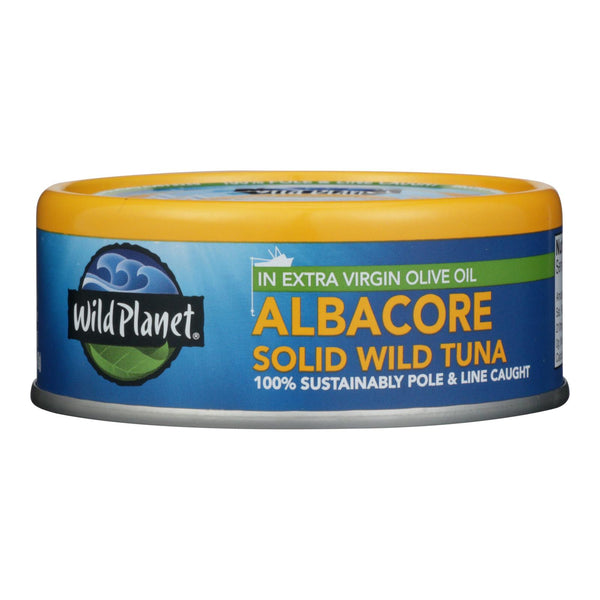 Wild Planet Wild Albacore Tuna In Extra Virgin Olive Oil - Case of 12 - 5 Ounce.