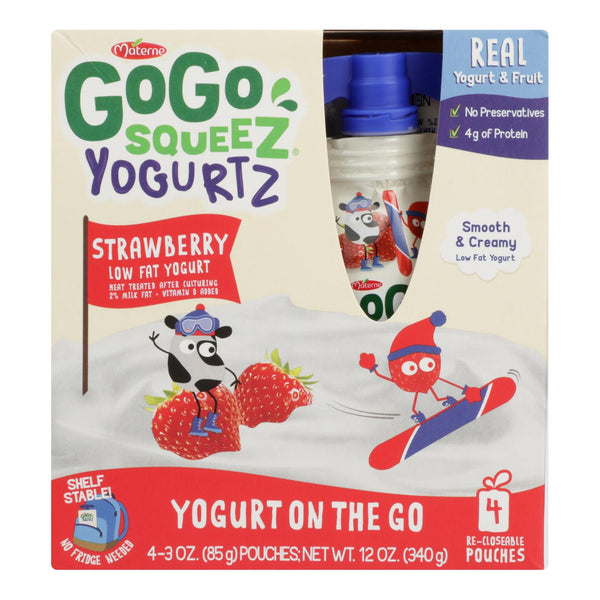 Gogo Squeez Low Fat Yogurt - Case of 12 - 4/3 Ounce