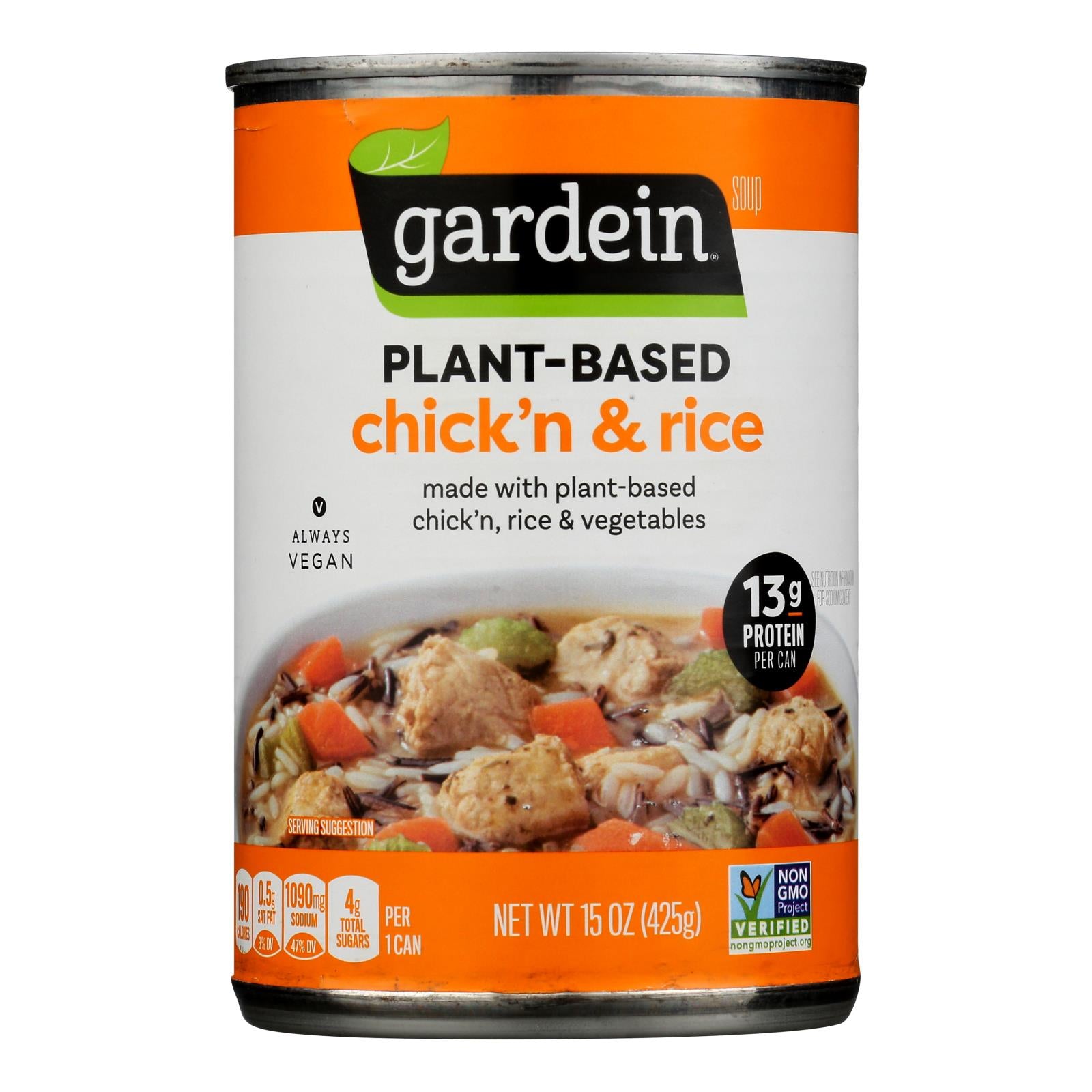 Gardein - Soup Chicken & Rice Plant-based - Case of 12-15 Ounce