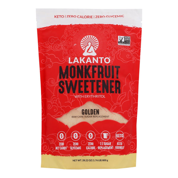 Lakantoﾮ Lakanto Monkfruit Sweetener With Erythritol - Case of 8 - 28.22 Ounce