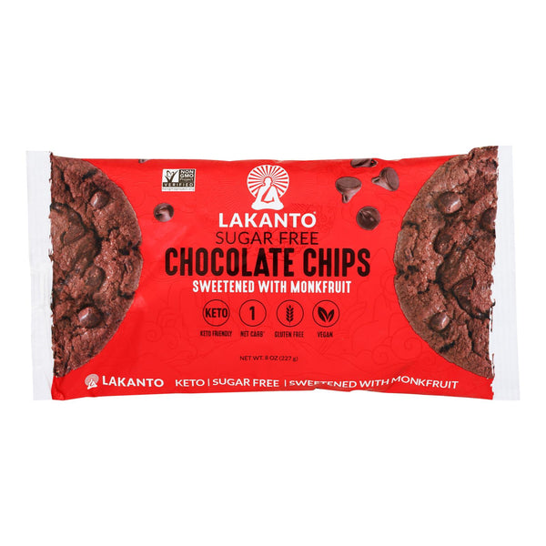 Lakanto - Chocolate Chips Original - Case of 8-8 Ounce