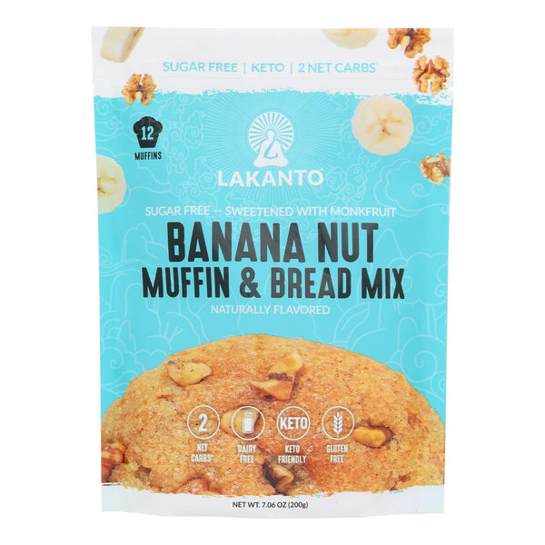 Lakanto - Mix Muffin Banana Nut - Case of 8-7.06 Ounce