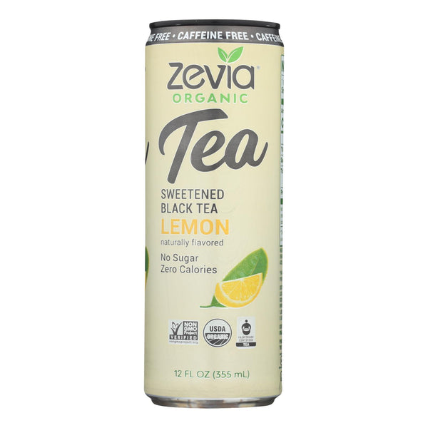 Zevia Organic Sweetened Black Tea - Case of 12 - 12 Fluid Ounce