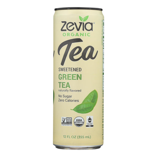 Zevia Sweetened Green Tea - Case of 12 - 12 Fluid Ounce