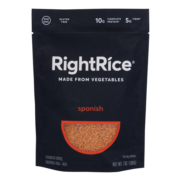 Right Rice - Made From Vegetables - Spanish - Case of 6 - 7 Ounce.