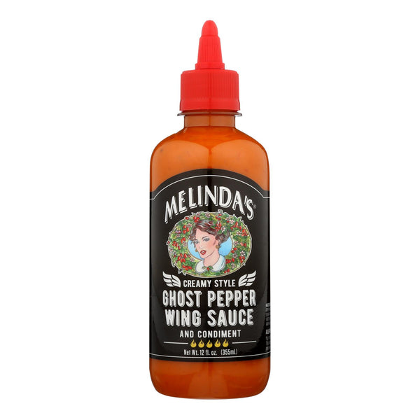 Melinda's - Wing Sauce Creamy Ghost Peppr - Case of 6 - 12 Ounce