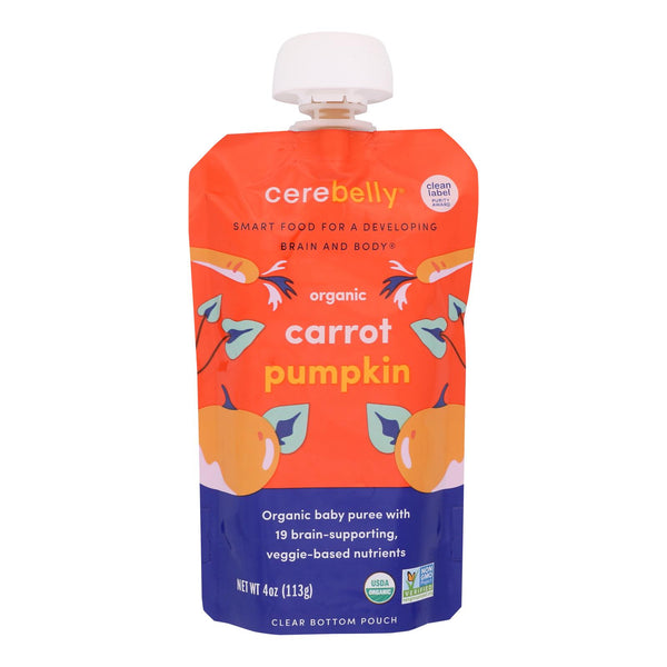 Cerebelly - Puree Carrot Pumpkin - Case of 6-4 Ounce