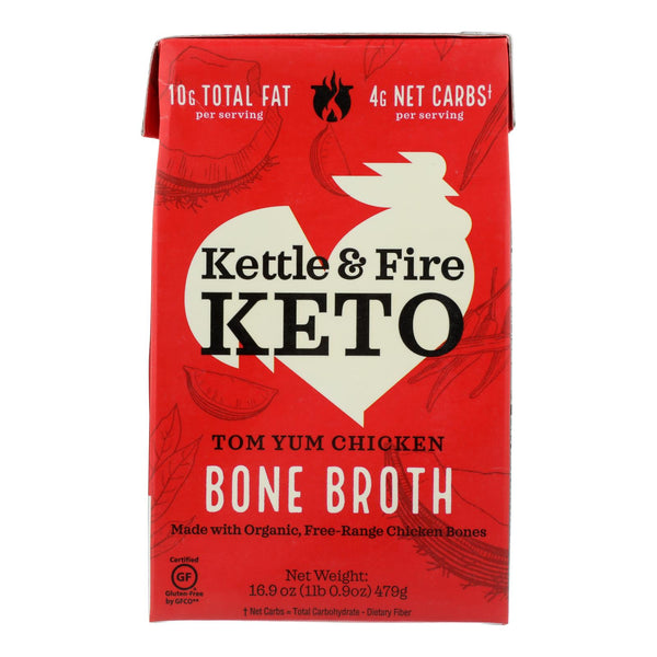 Kettle And Fire - Bone Broth Tom Yum Chicken - Case of 6-16.9 Ounce