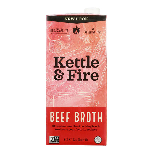 Kettle And Fire - Cooking Broth Beef - Case of 6-32 Ounce