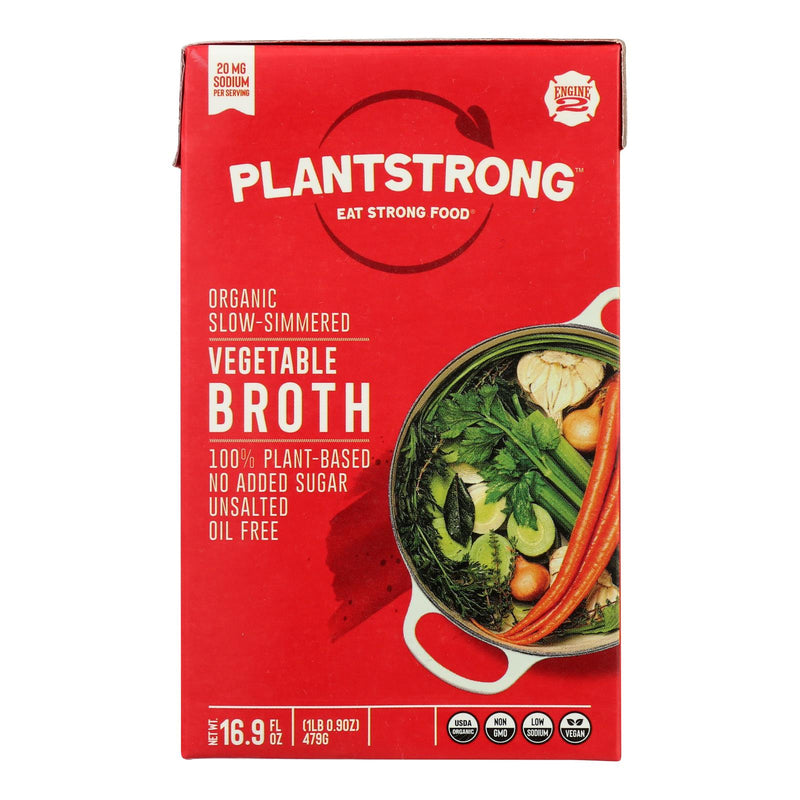 Plantstrong - Broth Slow Smmrd Veg - Case of 6-16.9 Fluid Ounce