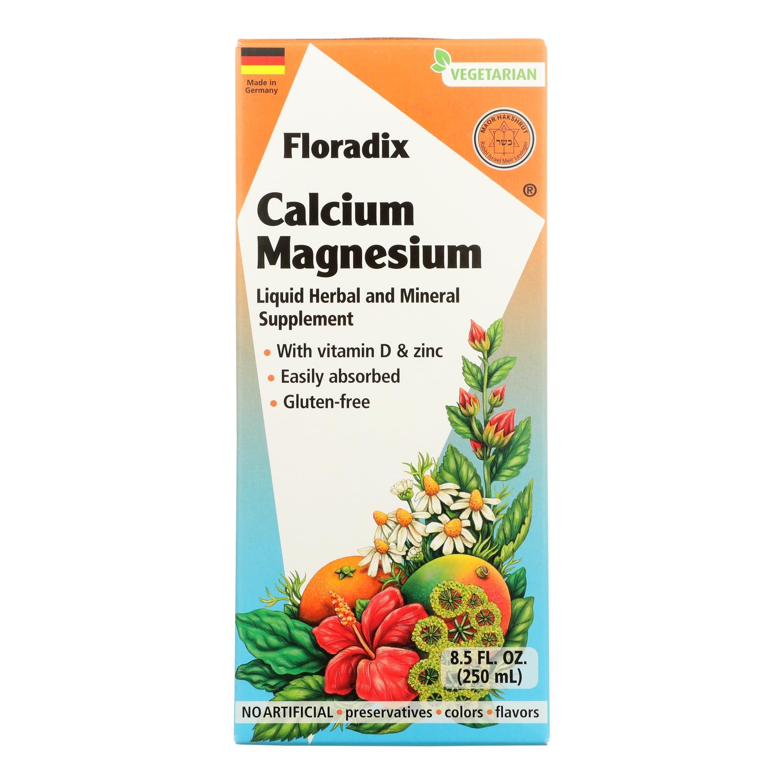 Floradix - Calcium Magnesium Liquid - 1 Each 1-8.5 Fluid Ounce