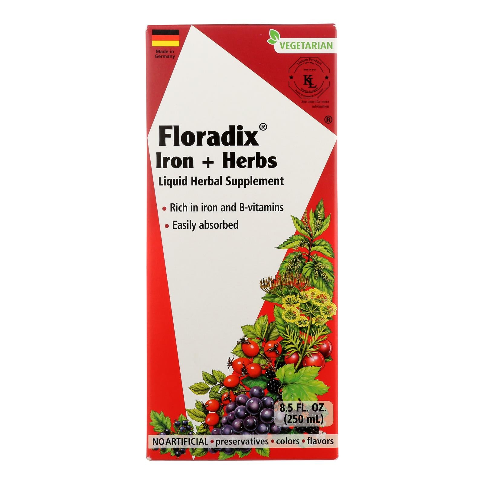 Floradix - Floradix Iron And Herbs - 1 Each 1-8.5 Fluid Ounce