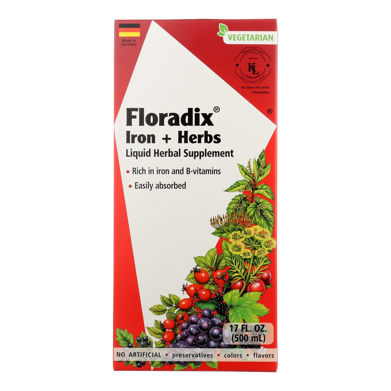 Floradix - Floradix Iron And Herbs - 1 Each 1-17 Fluid Ounce