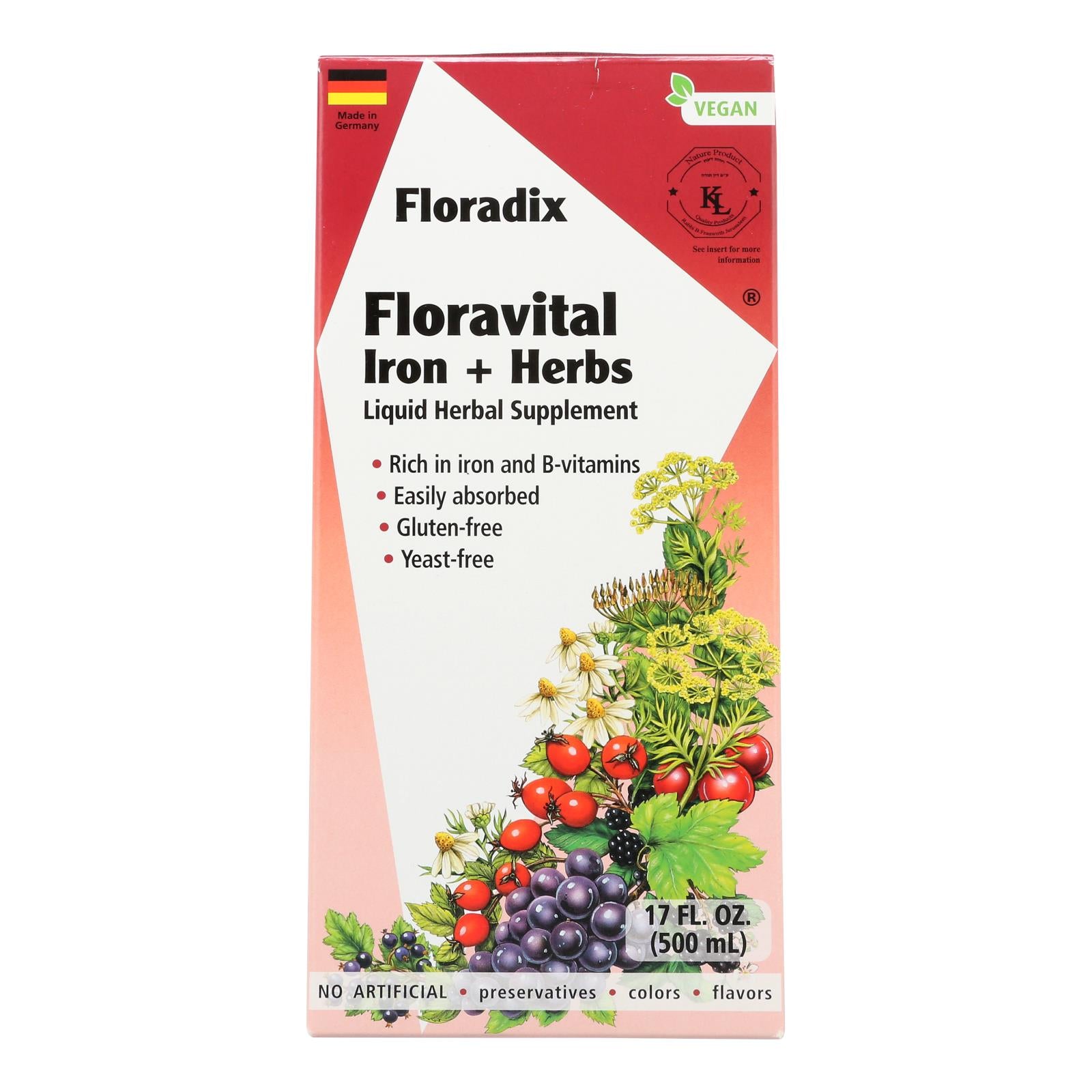 Floradix - Floravital Iron And Herbs - 1 Each 1-17 Fluid Ounce