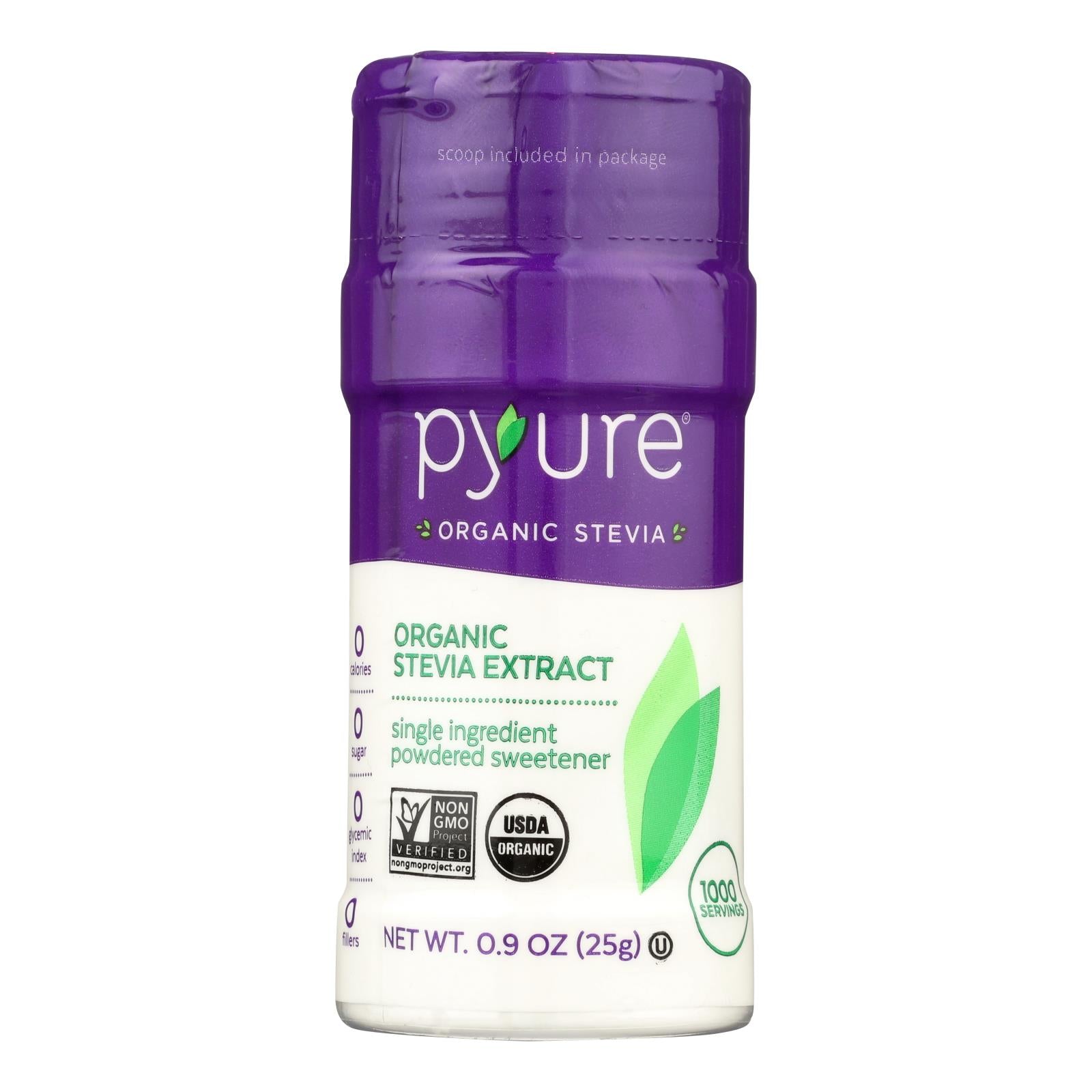 Pyure Brands Stevia Sweetener Stevia Extract  - Case of 6 - .9 Fluid Ounce