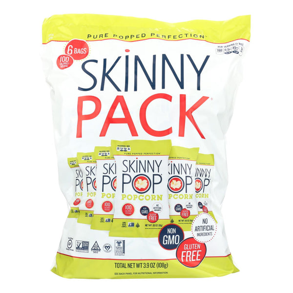 Skinnypop Popcorn 100 Calorie Popcorn Bags - Case of 10 - 0.65 Ounce.