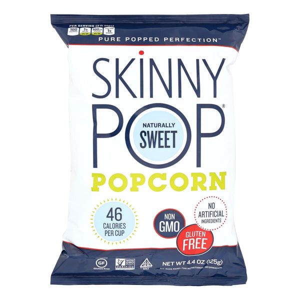 Skinnypop Popcorn Skinny Pop - Naturally Sweet - Case of 12 - 4.4 Ounce.