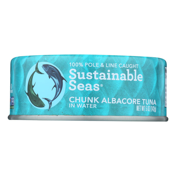 Sustainable Seas - Tuna Albcore Chnk In H2o - Case of 12 - 5 Ounce
