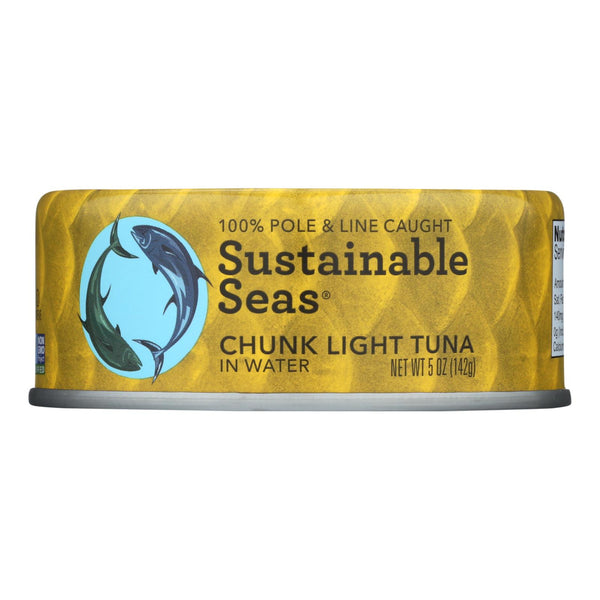 Sustainable Seas - Tuna Chunk Light In H2o - Case of 12 - 5 Ounce