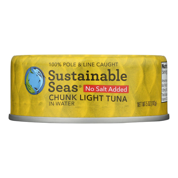 Sustainable Seas Chunk Light Tuna In Water - Case of 12 - 5 Ounce