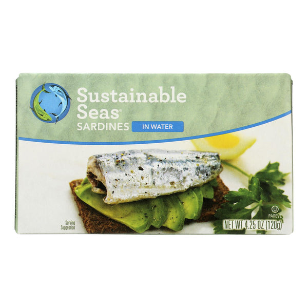 Sustainable Seas - Sardines In Water - Case of 12-4.25 Ounce