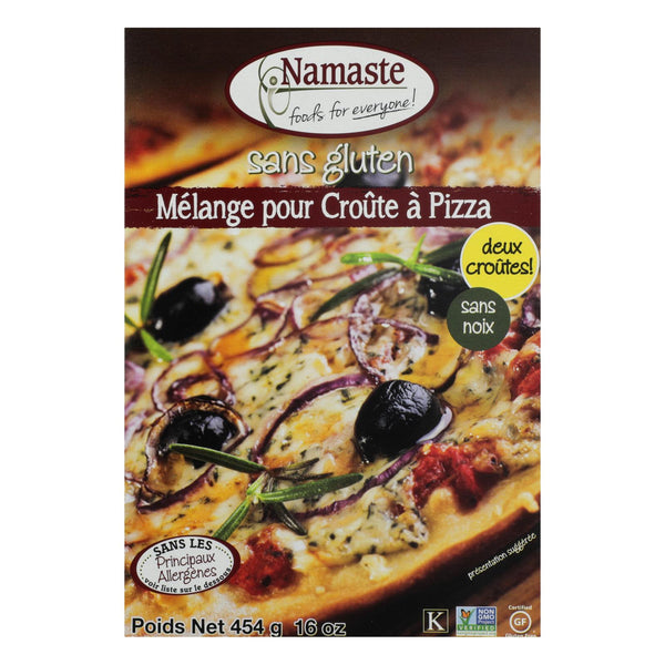 Namaste Foods Gluten Free Pizza Crust - Mix - Case of 6 - 16 Ounce.