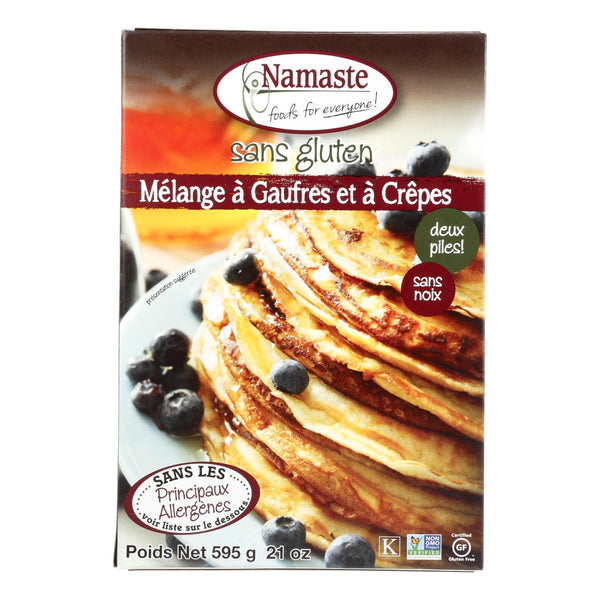 Namaste Foods Gluten Free Waffle and Pancake - Mix - Case of 6 - 21 Ounce.
