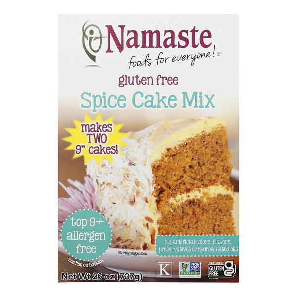 Namaste Foods Spice Carrot Cake - Mix - Case of 6 - 26 Ounce.