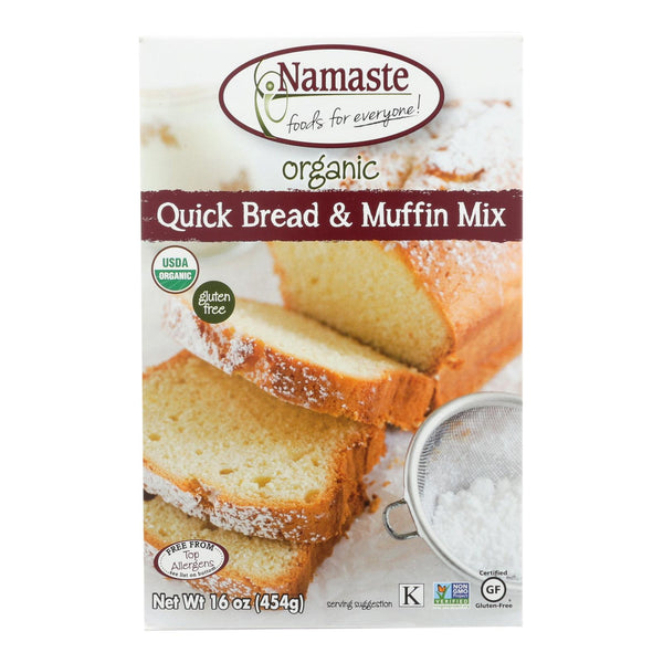 Namaste Foods Quick Bread And Muffin Mix  - Case of 6 - 16 Ounce