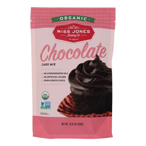 Miss Jones Organic Chocolate Cake Mix  - Case of 6 - 15.87 Ounce
