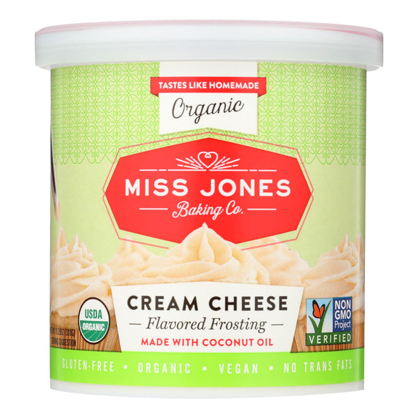 Miss Jones Baking Co Organic Cream Cheese - Case of 6 - 11.29 Ounce