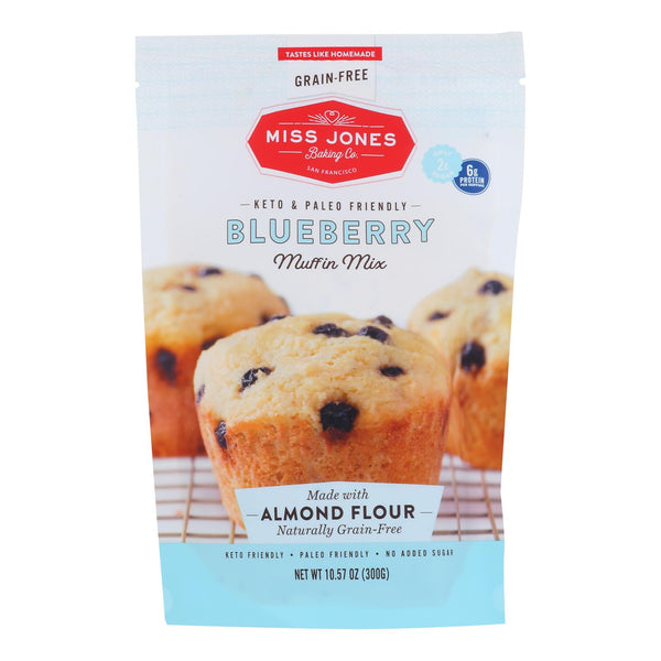 Miss Jones Baking Co - Muffin Mix Blueberry Keto Gluten Free - Case of 6-10.57 Ounce