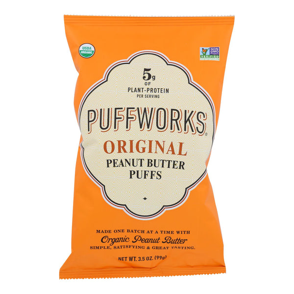 Puffworks - Puffs Original Peanut Butter Gluten Free - Case of 8-3.5 Ounce