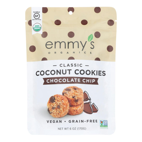 Emmy's Organics  Chocolate Chip - Case of 8 - 6 Ounce.