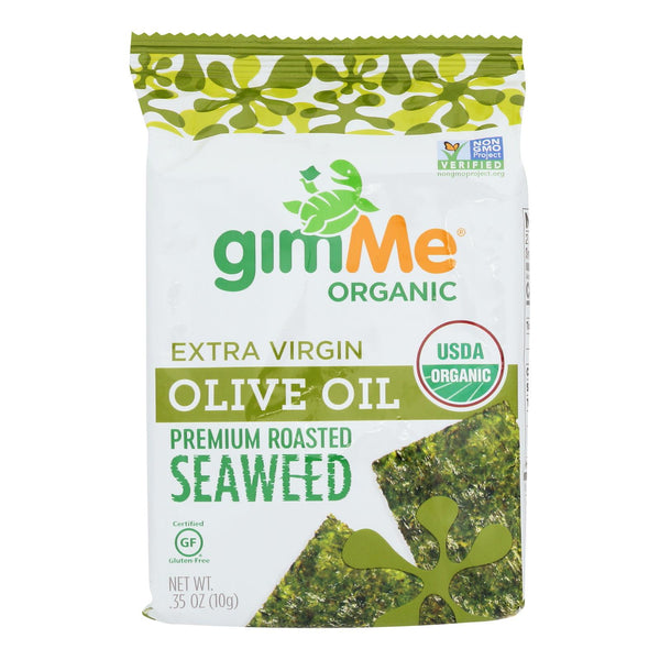 Gimme Seaweed Snacks Seaweed Snack - Organic - Extra Virgin Olive Oil - Case of 12 - .35 Ounce
