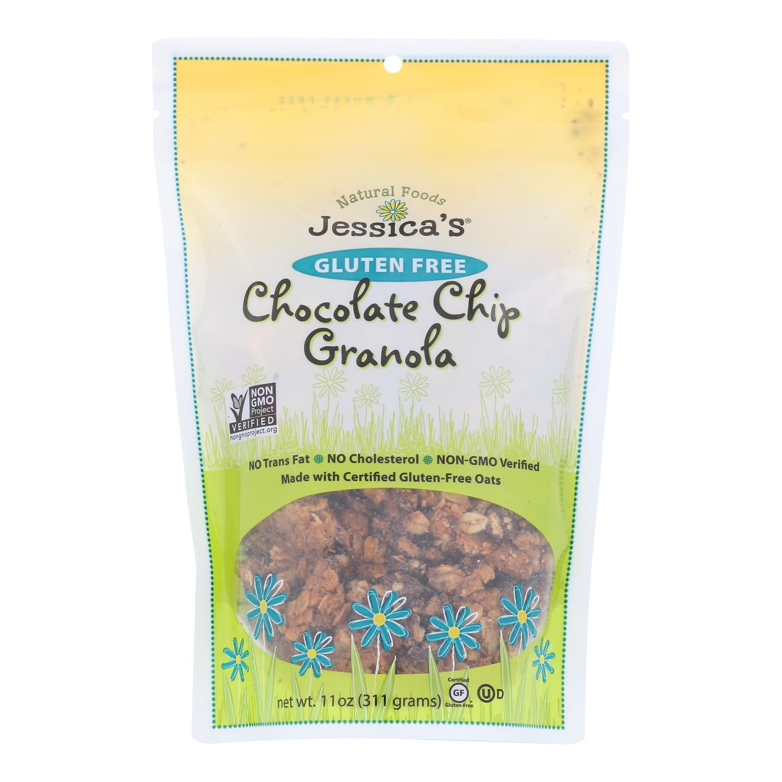 Jessica's Natural Foods Gluten Free Chocolate Chip Granola  - Case of 12 - 11 Ounce