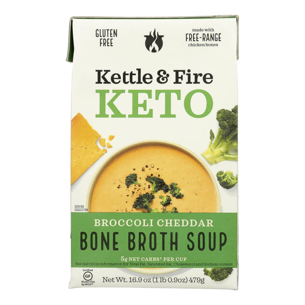 Kettle And Fire - Keto Soup Broc Ched/chkbb - Case of 6 - 16.9 Ounce