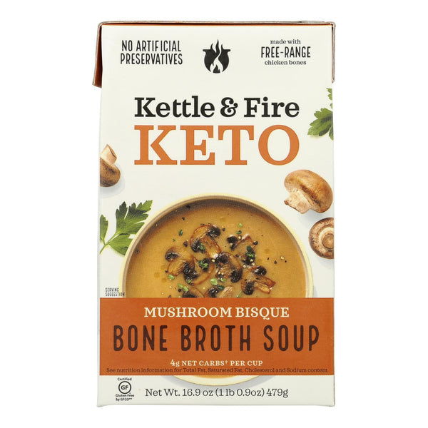Kettle And Fire - Keto Soup Mush Bisq/chkbb - Case of 6 - 16.9 Ounce