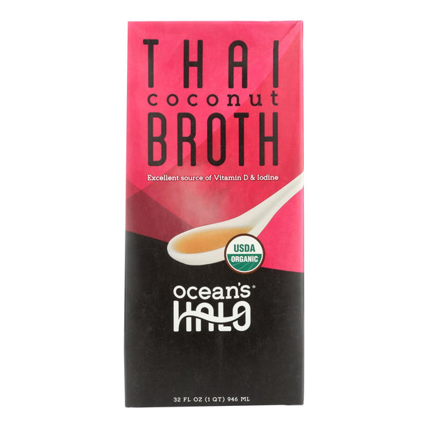 Ocean's Halo Broth Thai Coconut  - Case of 6 - 32 Fluid Ounce