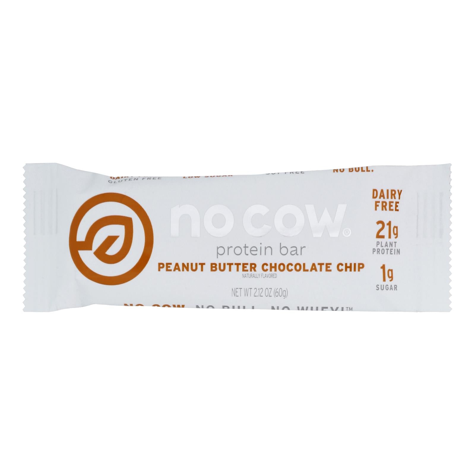 No Cow Bar Protein Bar - Case of 12 - 2.12 Ounce