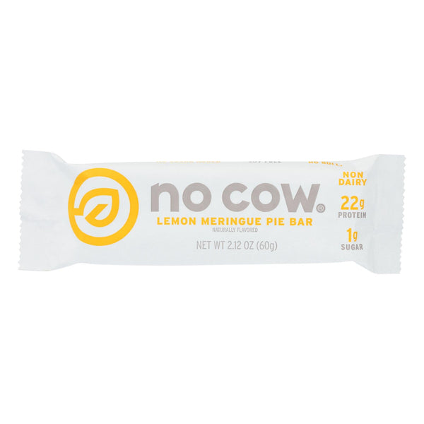 D's Naturals The No Cow Bar Lemon Meringue Pie Protein Bar - Case of 12 - 2.12 Ounce