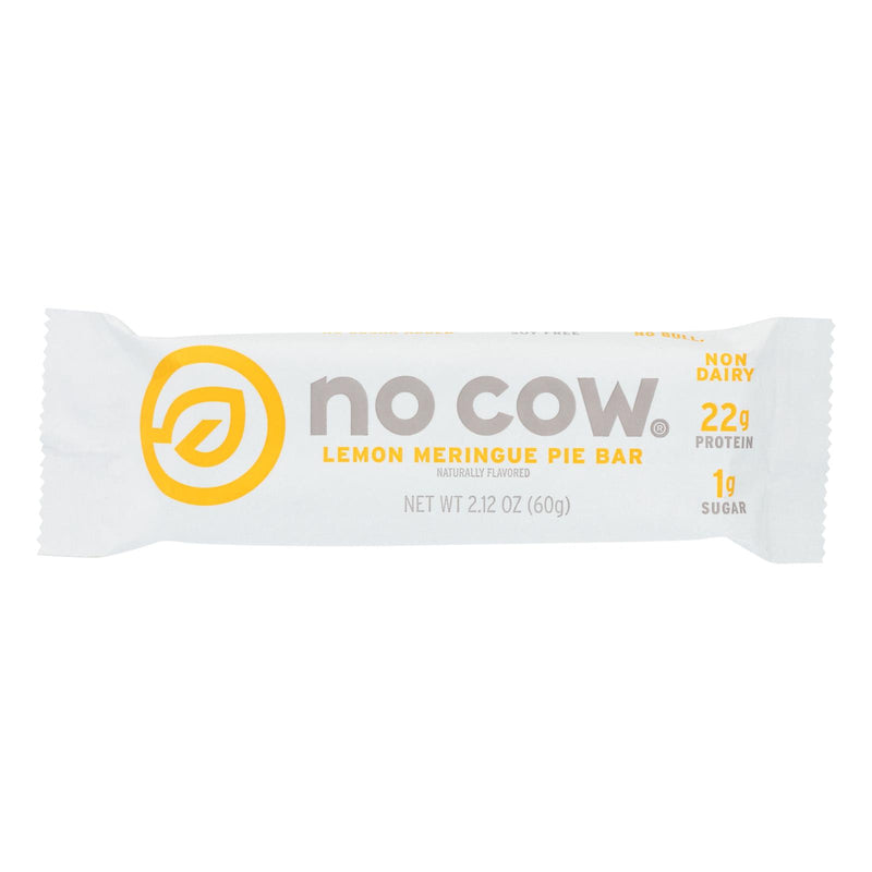 D's Naturals The No Cow Bar Lemon Meringue Pie Protein Bar - Case of 12 - 2.12 Ounce