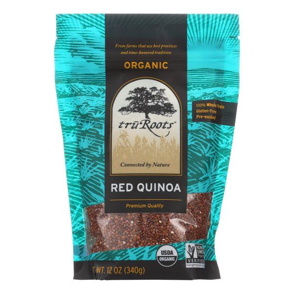 Truroots Organic Red Quinoa - Case of 6 - 12 Ounce.