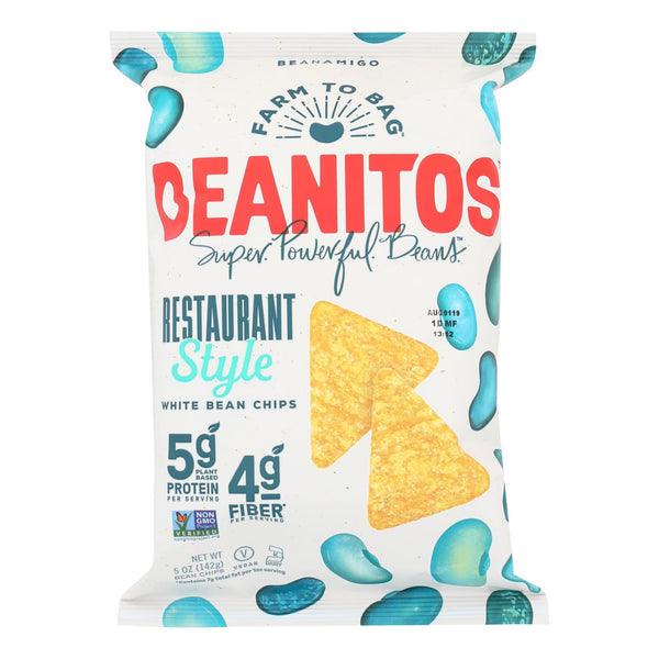 Beanitos - White Bean Chips - Restaurant Style - Case of 6 - 5 Ounce.