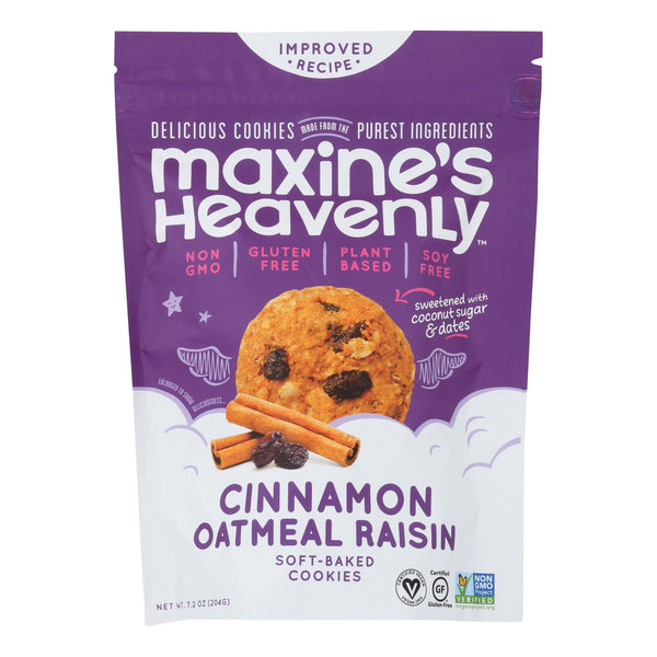 Maxine's Heavenly - Cookies Cinnamon Oatmeal Raisin - Case of 8-7.2 Ounce